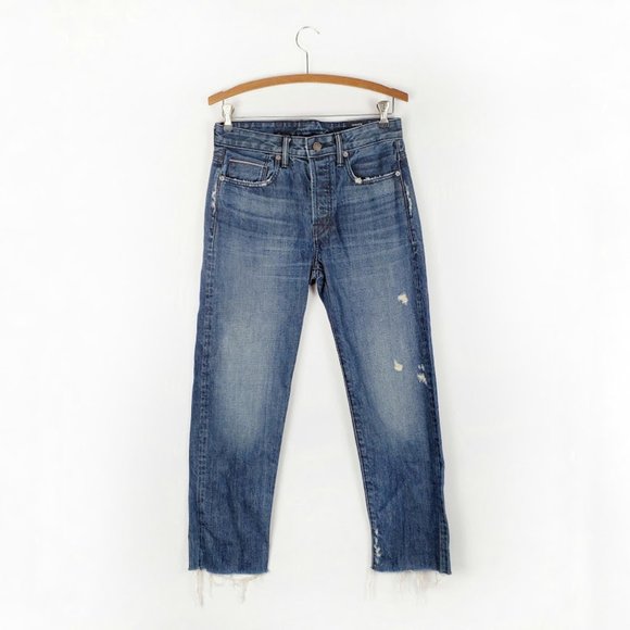 Vince Denim - Vince selvedge slouch raw hem button fly jeans 26
